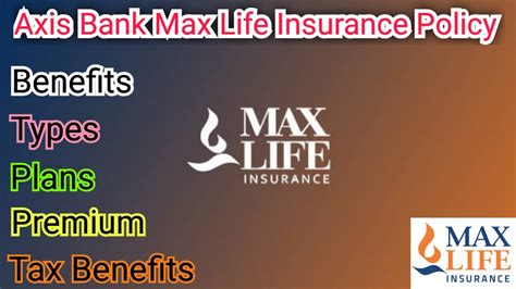 Axis Bank Max Life Insurance Policy Details In Hindi Axis Bank Max