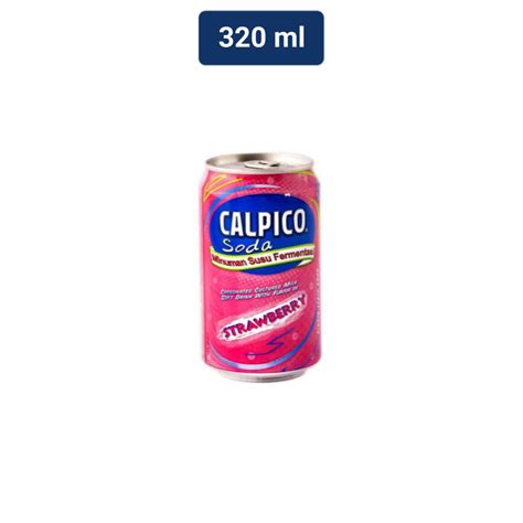 Jual Calpis Calpico Minuman Soda Susu Strawberry Kaleng 320 ML Shopee