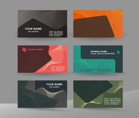 Premium Vector | Business card set background design for corporate style15