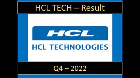 HCL Tech Q4 2022 Result Stock Market Update YouTube