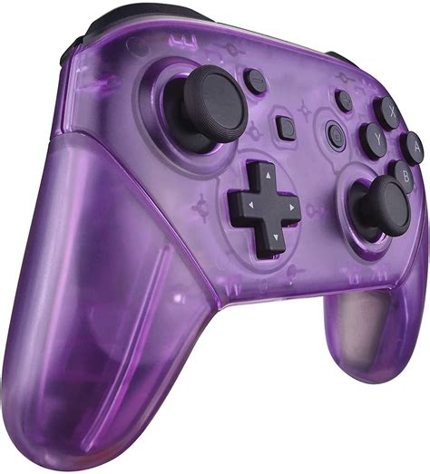 Custom Nintendo Switch Pro Controller Clear Purple Etsy