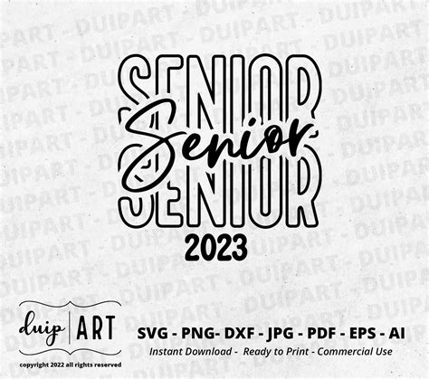 Senior 2023 Svg Class Of 2023 Svggraduation 2023 Etsy