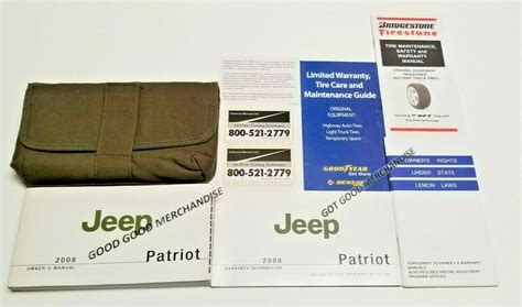 2008 Jeep Patriot Owners Manual Limnited Sport North Edi Base I4 4wd Fwd Oem Ebay