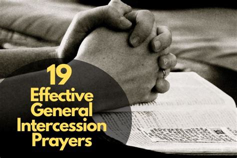 19 Effective General Intercession Prayers