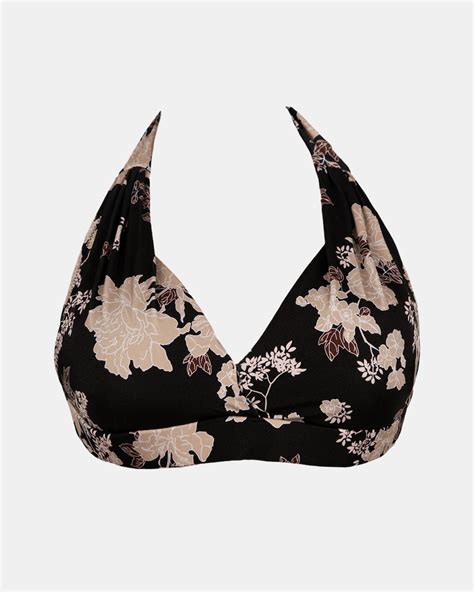 Γυναικείο Μαγιό Top Τρίγωνο Rock Club Peony Print Bikini Regular Fit