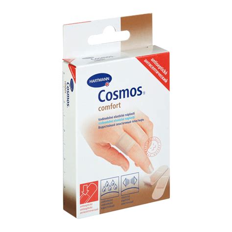 Пластырь Cosmos comfort антисептический два размера 20 шт купить по ...