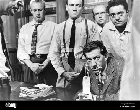 12 ANGRY MEN, (aka TWELVE ANGRY MEN), standing from left: Lee J. Cobb ...