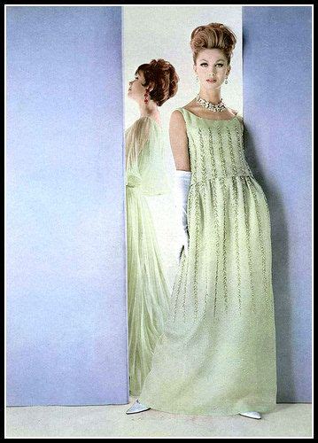 Elegant Pale Green Chiffon Evening Gown By Christian Dior