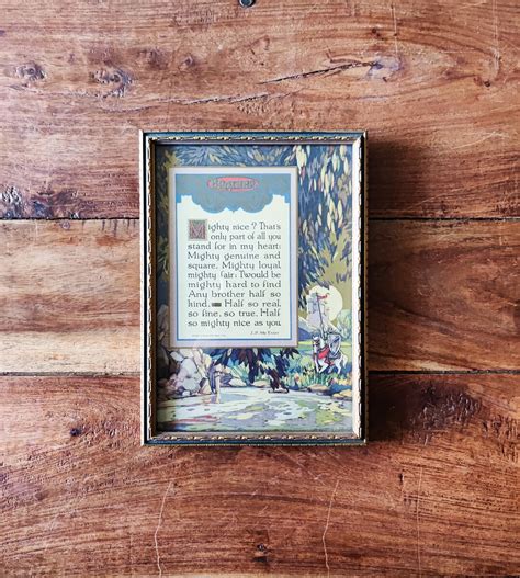 Antique Buzza Motto Poem Frames Art Deco J P Mcevoy Poem Etsy