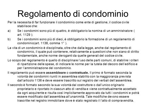 Regole Di Un Condominio Pannelli Termoisolanti