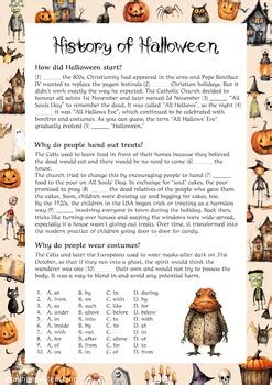 History Of Halloween By Rakhimova Teaching Tpt