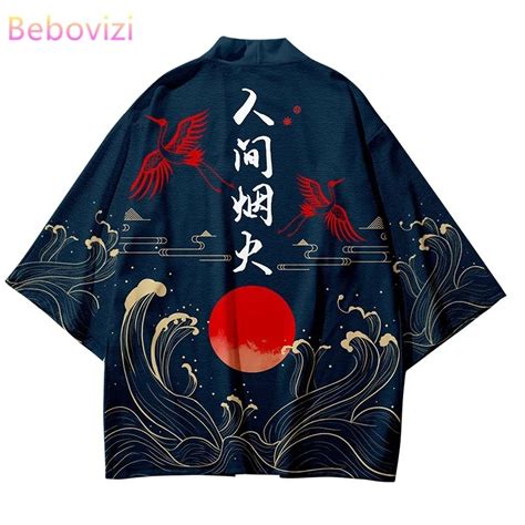 Quimono Estilo Japon S Para Homens E Mulheres Streetwear Cardigan