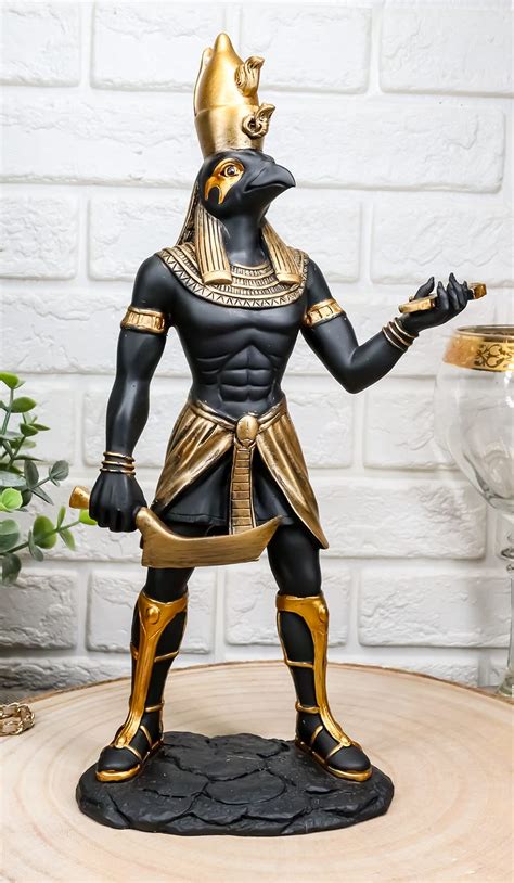 Buy Ebros Ancient Egyptian Theme Falcon Bird Horus Ra Holding Ankh