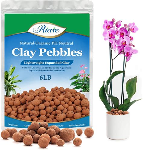 Amazon Riare Lbs Organic Expanded Clay Pebbles For Plants Mm