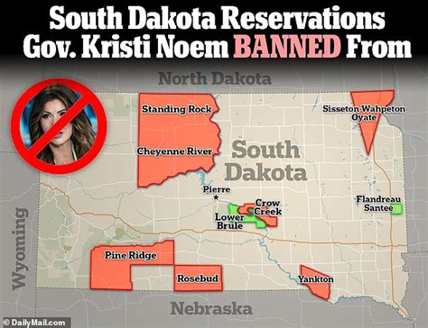 Map Reveals How Much Of South Dakota Governor Kristi Noem Can No Longer