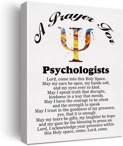 Amazon LEXSIVO A Psychologist S Prayer Canvas Home Wall Art Decor