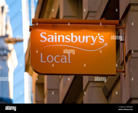 Sainsbury's Local Supermarket Sign, Sainsburys supermarket was founded ...