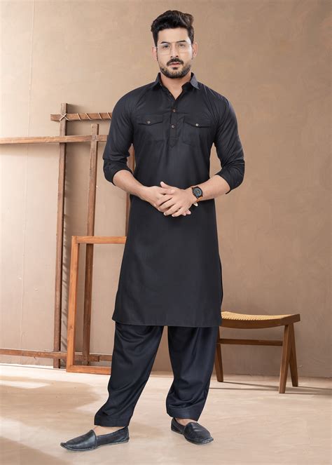 Collar Pathani Suit For Men