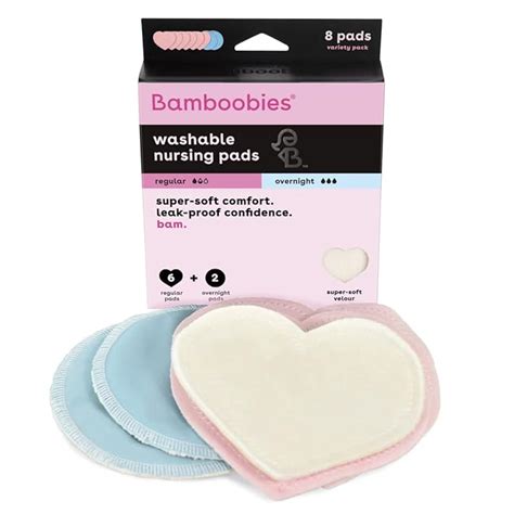 Bamboobies Womens Nursing Pads Reusable And Washable