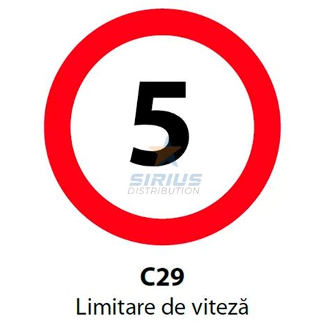 Indicator Rutier Limitare De Viteza Km Metalic Diametru Cm