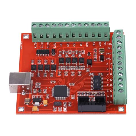 USB 100Khz Motion Controller Card Breakout Board For CNC Engraving With