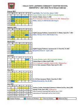 Chula Vista School District Calendar 2024 - Schoolcalendars.net