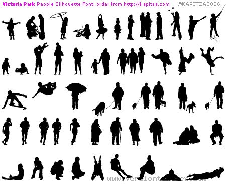 Party People Silhouette Photoshop Brushes