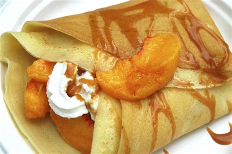 Peach Crepes Recipe Light Breakfast Fare Or Dessert