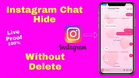 Hide Instagram Chats Without Delete Instagram Chat Hide How To Hide