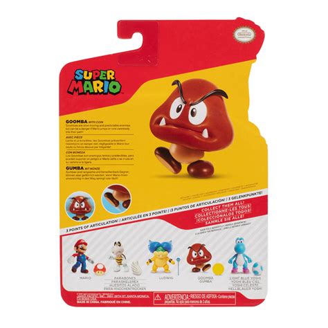 Super Mario 4 Figura Goomba Wave 27 411744g Plazavea Supermercado