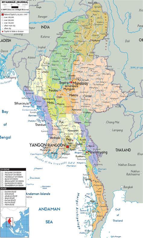 Myanmar Mapas Geográficos de Myanmar Mundo Hispánico