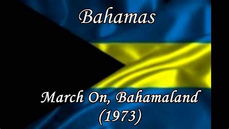 Bahamas National Anthem Music And Lyrics March On Bahamaland