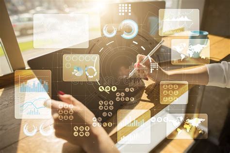 Pantalla Táctil Virtual Análisis De Datos Soluciones De La Tecnología