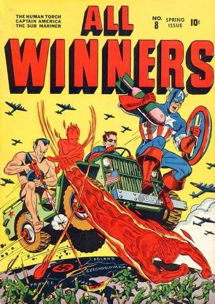 All Winners Captain America Sub Mariner Human Torch Toro And Bucky