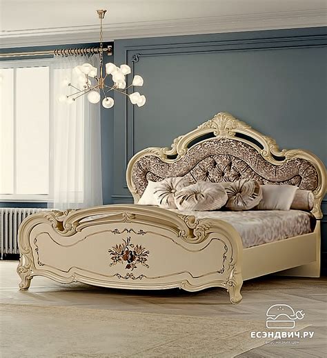 Кровать 1800 "Агата" (МДФ) (Бежевый/Шелкография) Dm/Alb. Купить Кровати ...