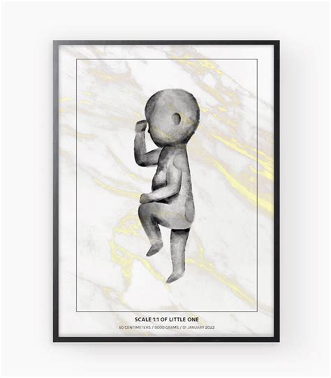 Birth Poster Babydruk Birth Poster 1 1 Scale Original Gift Free