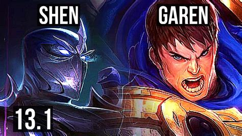 Shen Vs Garen Top M Mastery Games Kr Diamond