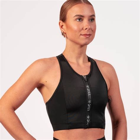 BARA Sportswear Bikini Zip Up Top High Support Swimwear BARA Sportswear