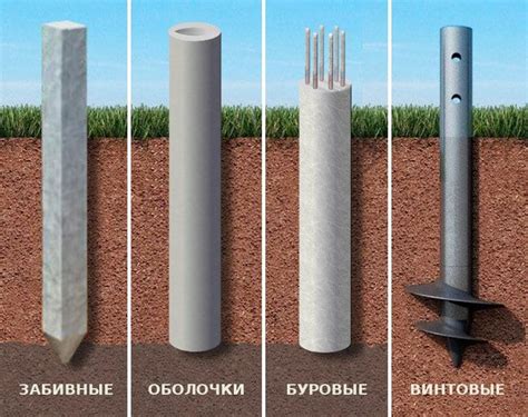 Сваи это – технология монтажа, виды материалов свай