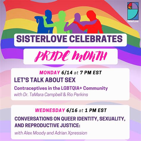 Sisterlove Inc Uplifts Lgbtqia Voices For Pride Month