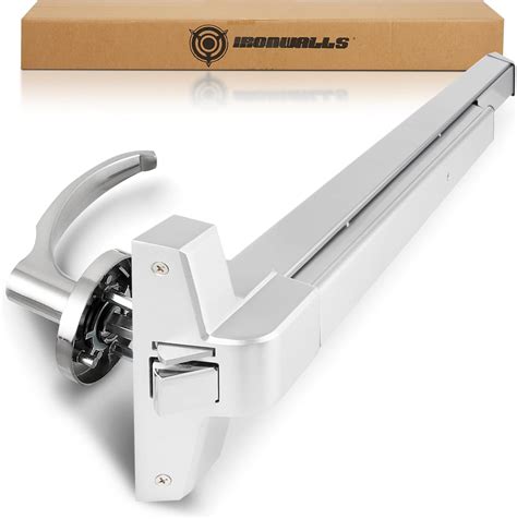 IRONWALLS Panic Bars for Exit Doors 32 Inch, Silver Commercial Push Bar