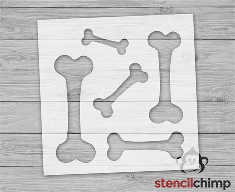 Bone Stencil Dog Bones Pet Stencil Animal Stencil Dog Etsy