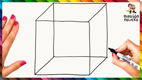 C Mo Dibujar Un Cubo D Paso A Paso Dibujo De Cubo Cuadrado Youtube