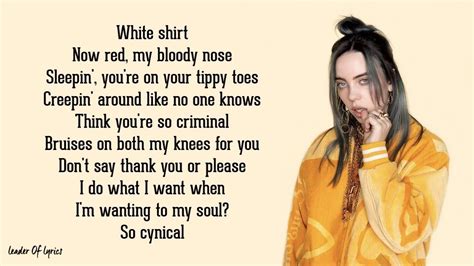 Billie Eilish - bad guy (Lyrics) Chords - Chordify