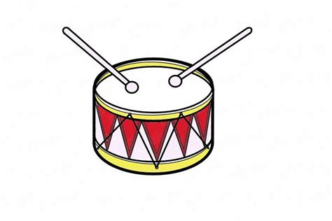 Drums Drawing: Step by Step, Easy, At Home, Set and Simple