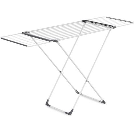 Wäscheständer ausziehbar weiß 18 m Trockenlänge - 108-178 cm - Teleskop