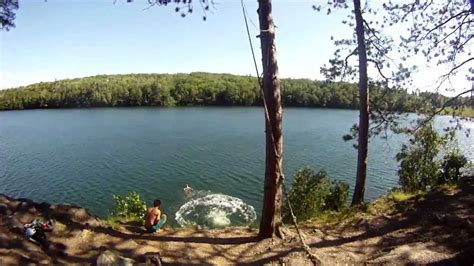 Epic Cliff Jumping Michigan Youtube