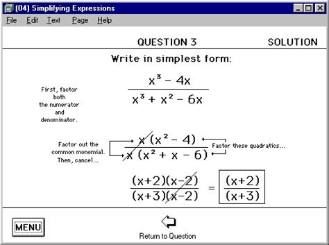 Complete Solutions Explained