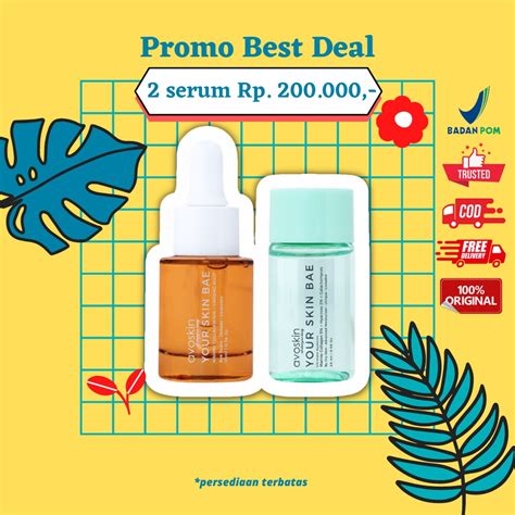 Jual AVOSKIN Your Skin Bae Travel Kit Kiss Your Crush Paket Skincare