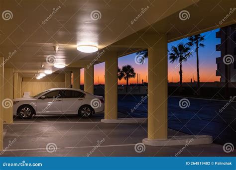 Parking Lot at the Hotel in St. Petersburg, Florida Editorial ...